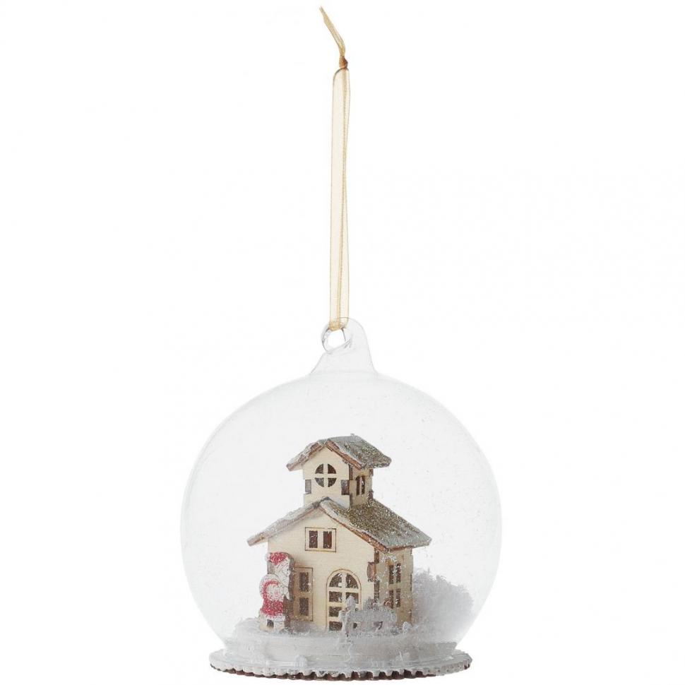 ガラスオーナメント　ハウス