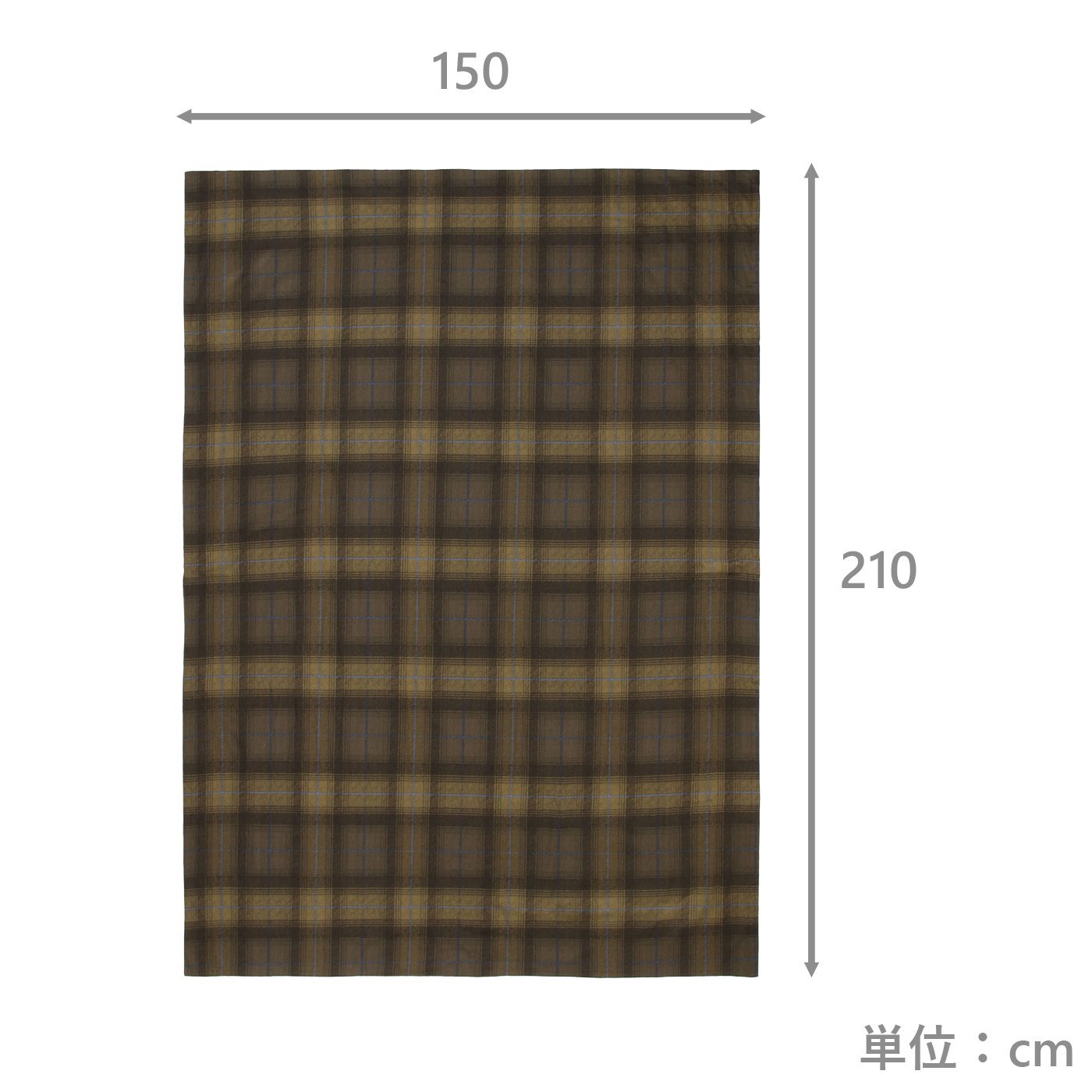 掛けふとんカバー　シングルロング　DU-114　BR