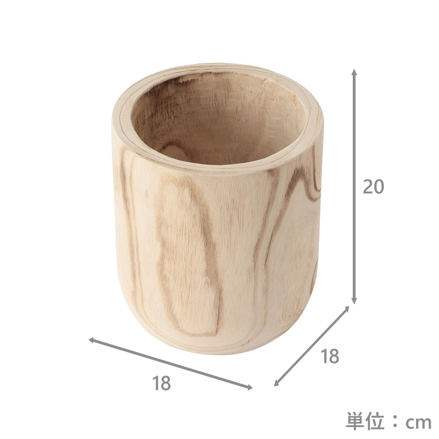 木製プランターポットカバー　E　NA