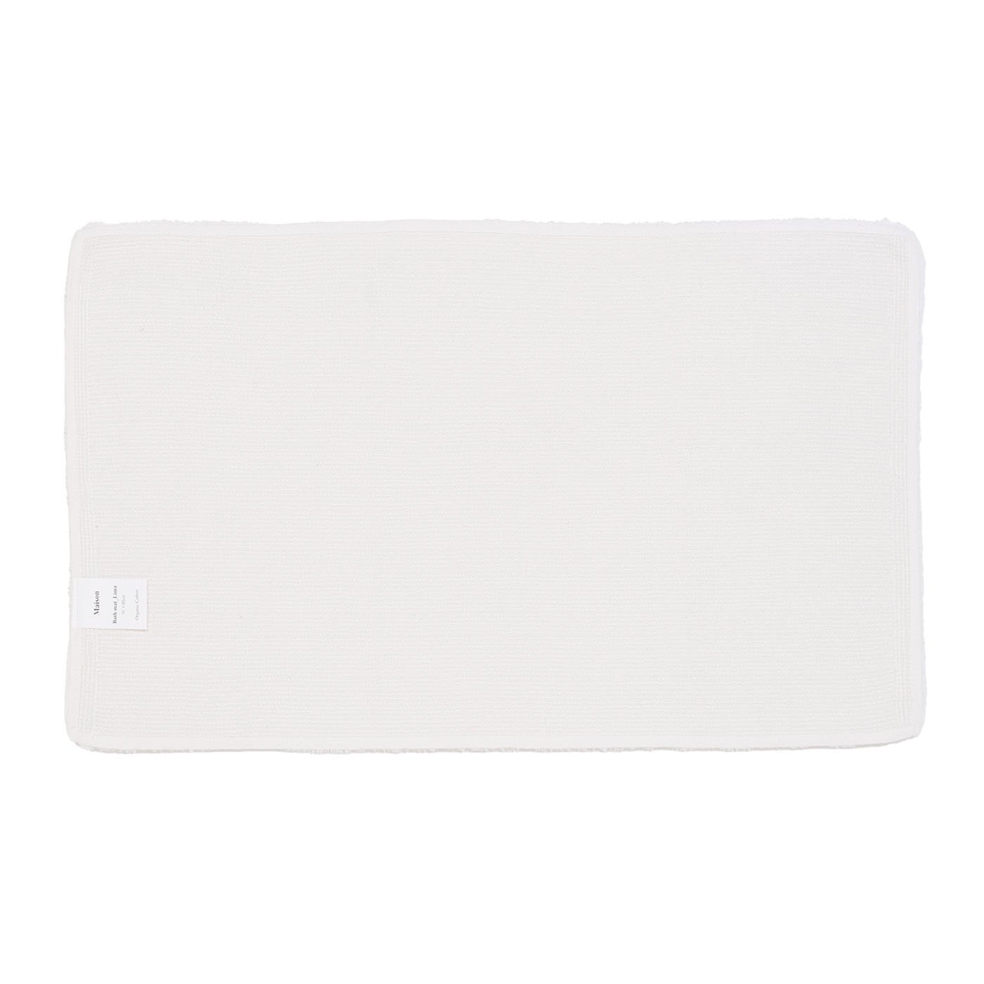 バスマット　リマWH(50×80)・オーガニックコットン