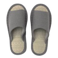 スリッパ　イグサ　L　グレー