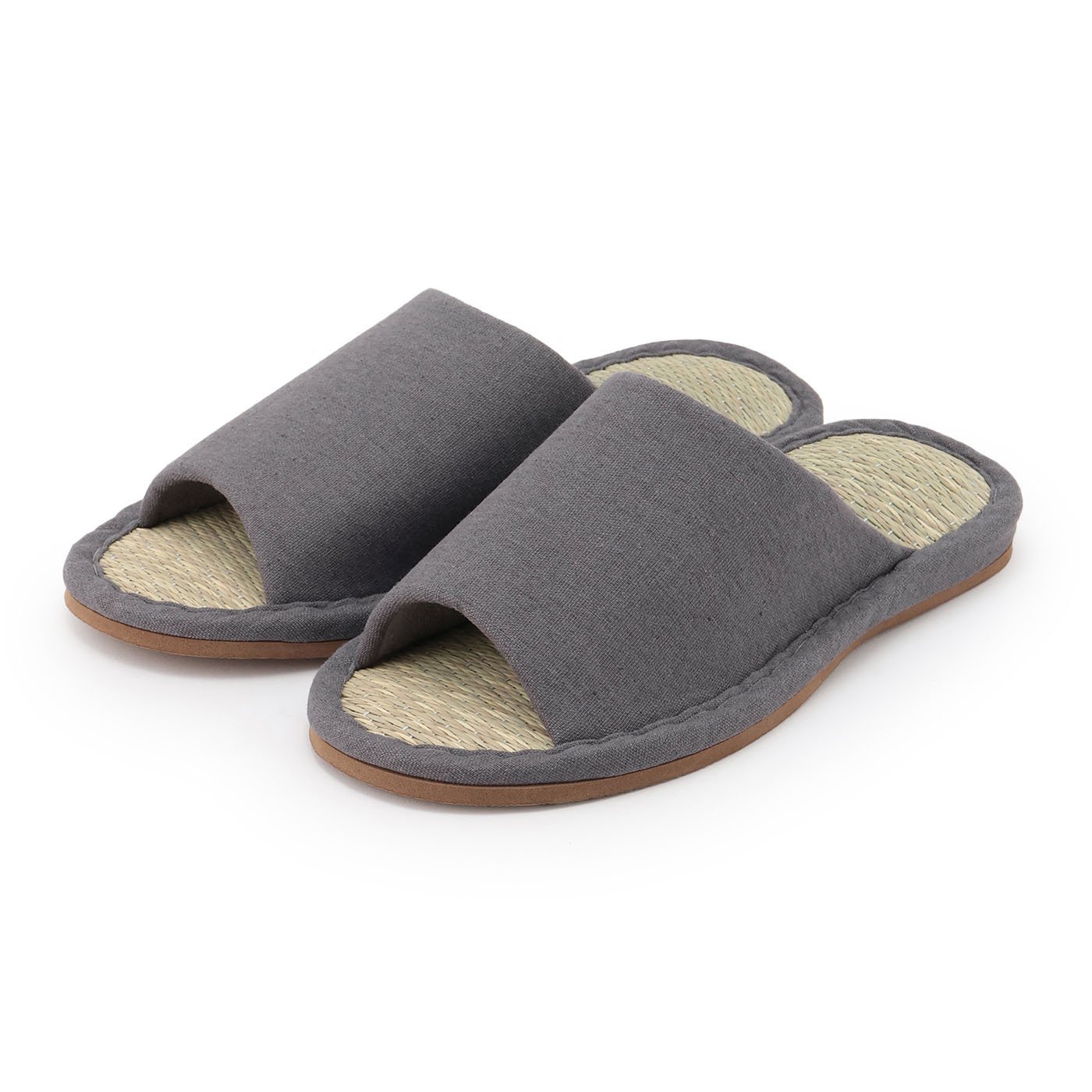 スリッパ　イグサ　L　グレー