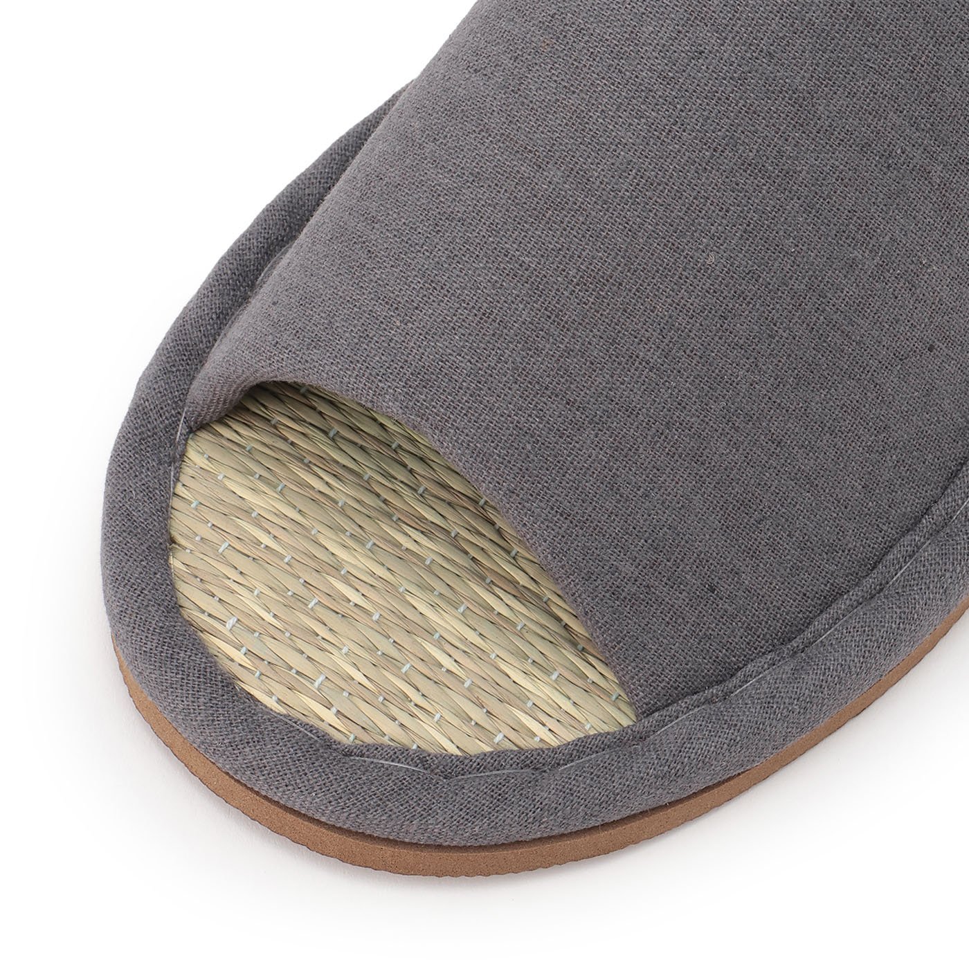 スリッパ　イグサ　L　グレー