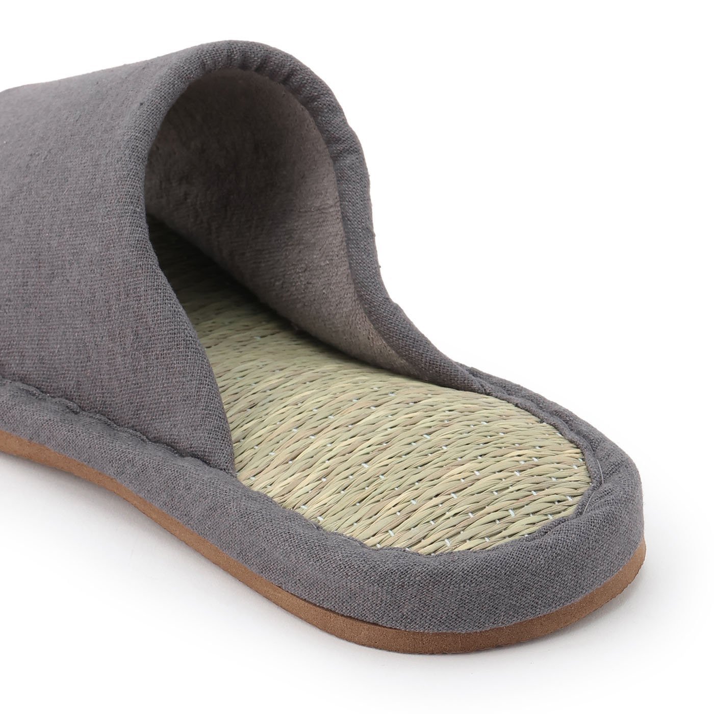 スリッパ　イグサ　L　グレー