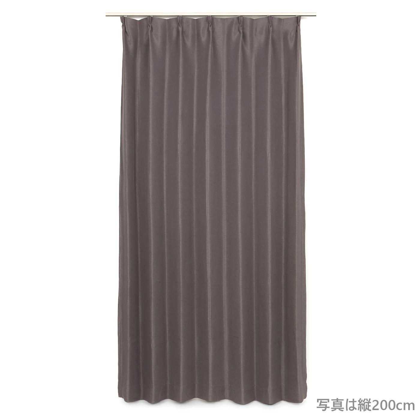 厚地カーテン　プレステージ100×178　2枚組　ブラウン