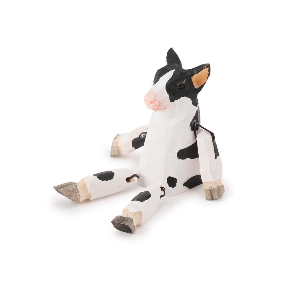 木製オブジェ　シッティングカウ