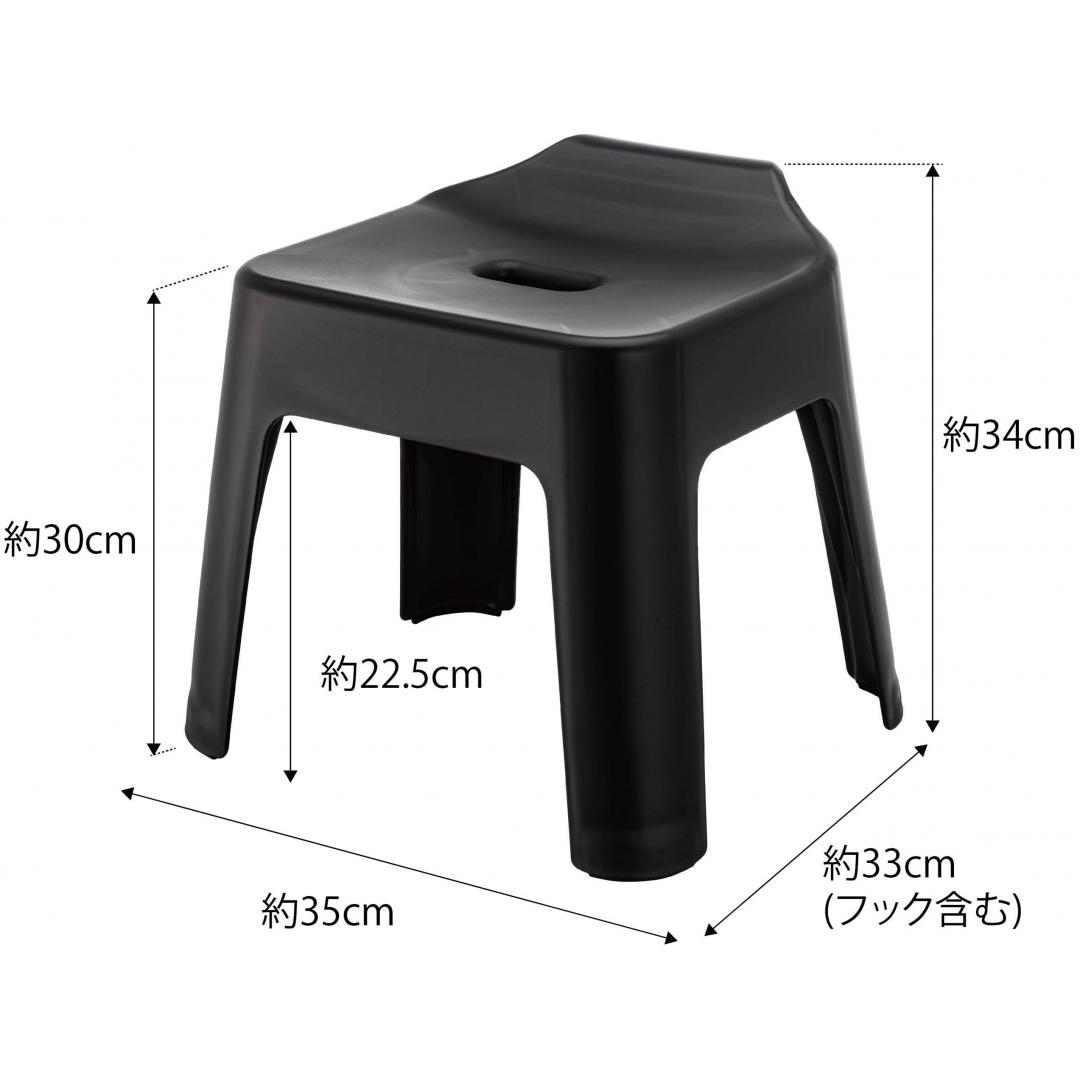 引っ掛け風呂イス タワー SH30 BK
