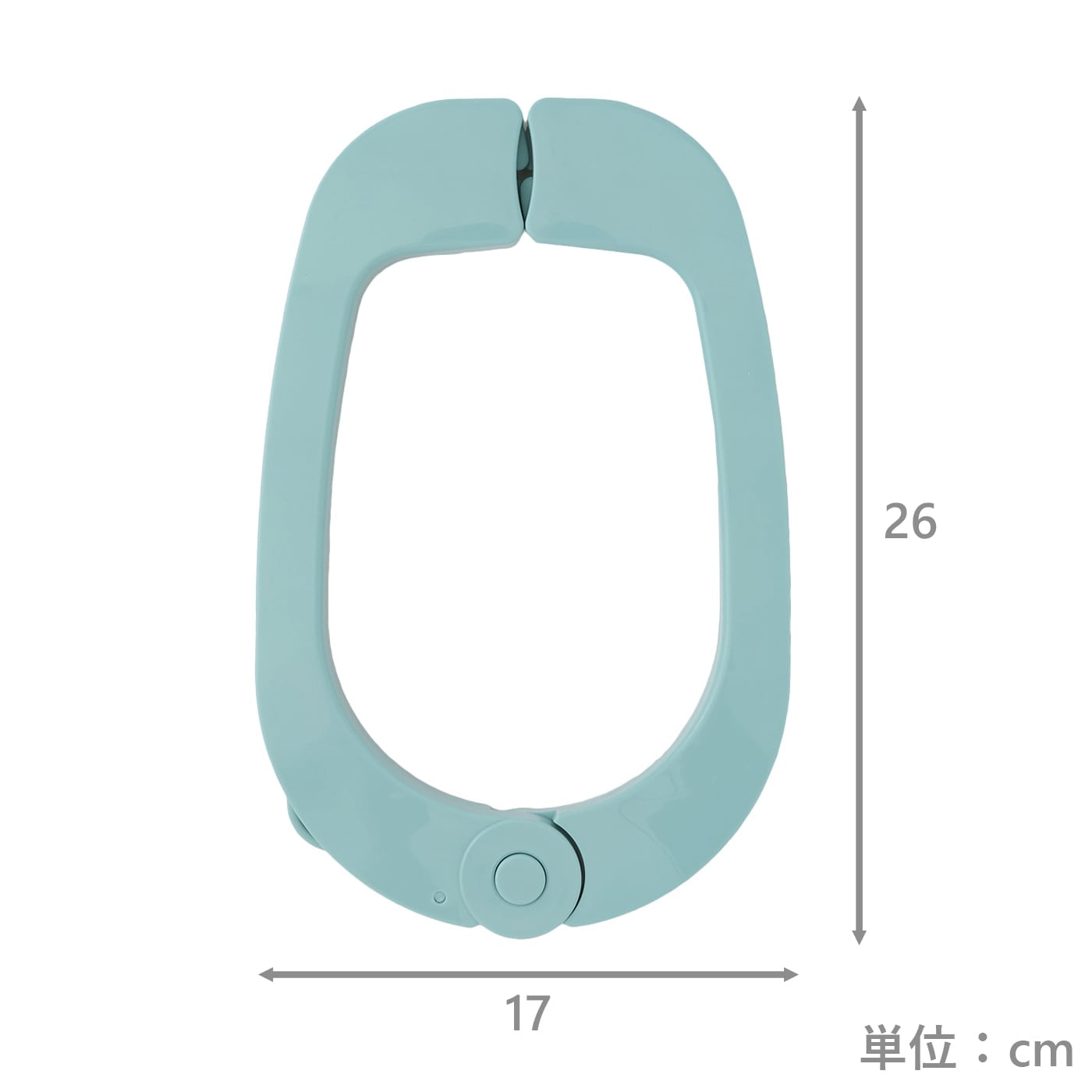 ふとんばさみ2個組フック付き　ホワイト+ライトブルー