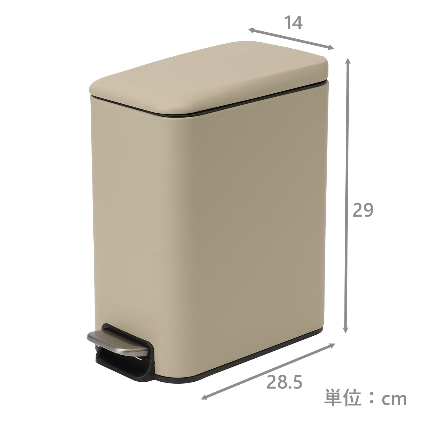 スリムペダルペール　ニア　5L(BE)