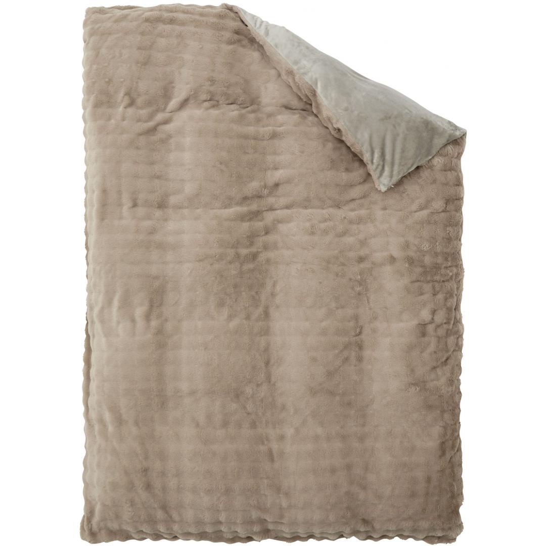 毛布兼用暖か掛カバー　シングルロング　フリュルW　BE