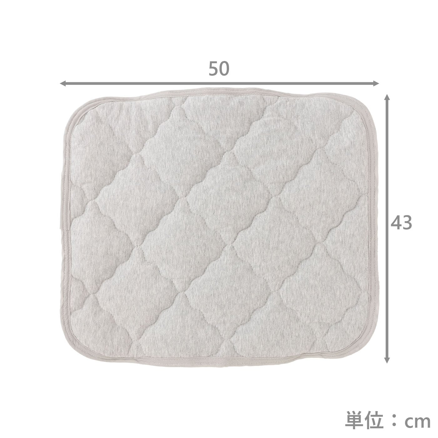 枕パッド　オーガニックコットン　GY　(43×50)