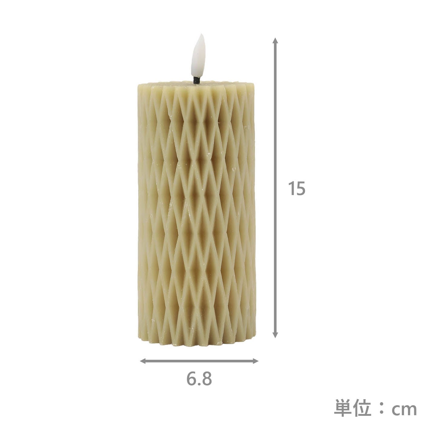 LEDキャンドル　H15エンタシス　BE