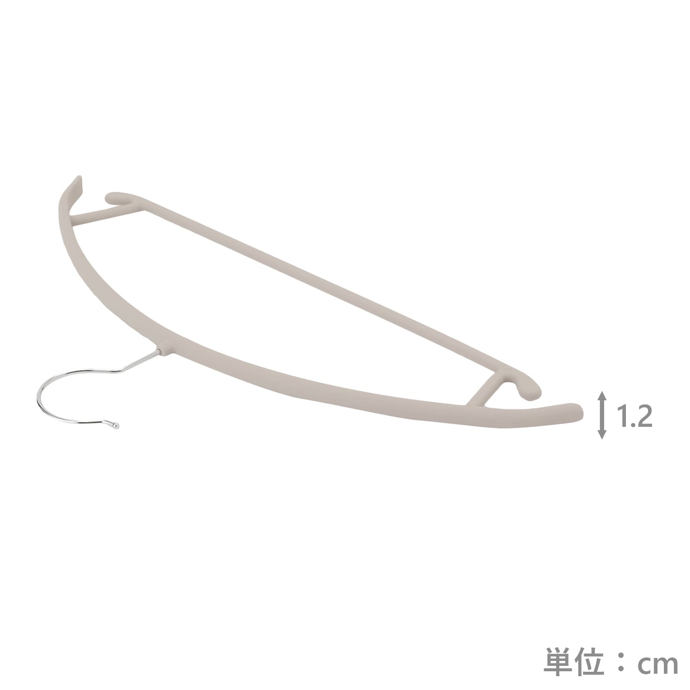 アーチ型ハンガー3本組　カシュ―BE