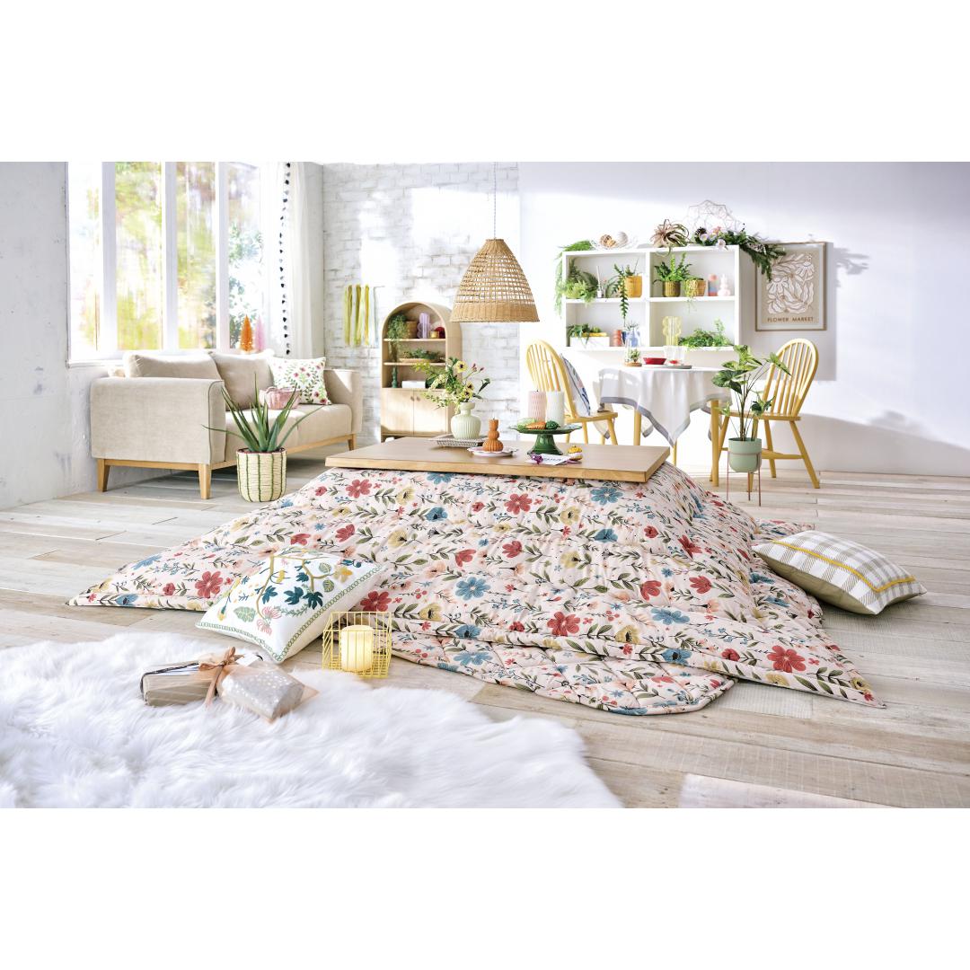 西川のコタツふとん掛　プチフラワー22掛