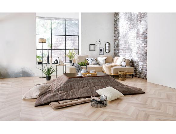 薄掛コタツふとん掛　UZルイス25　BR掛