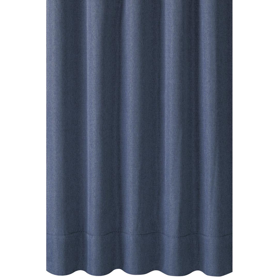 厚地カーテン　チェスター100×200　2枚組　ネイビー