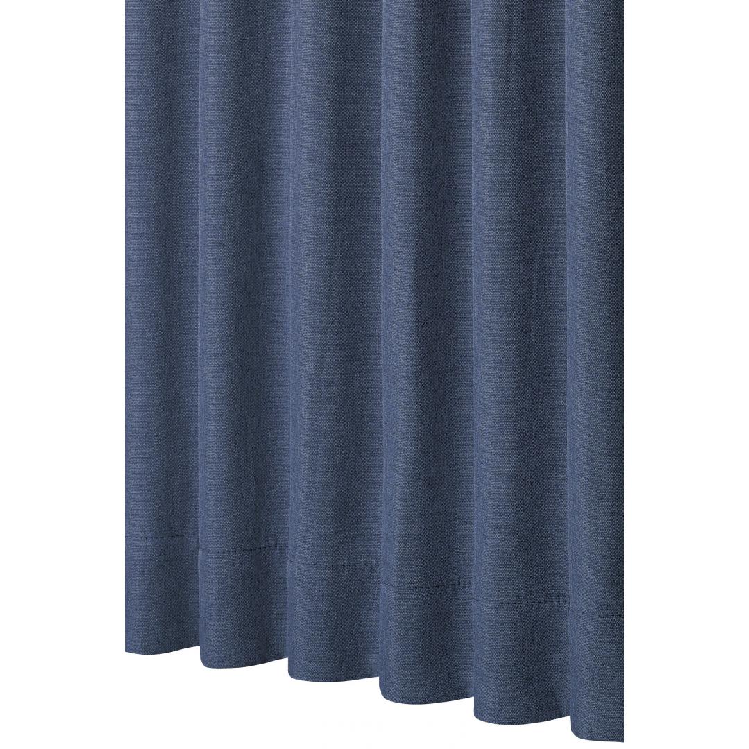 厚地カーテン　チェスター100×200　2枚組　ネイビー