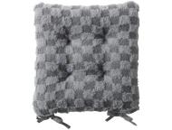 シートクッション(わた)　チェッカー暖か　GY(38×38)