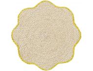 ランチマット スカラップ YE