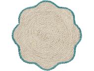 ランチマット スカラップ BL