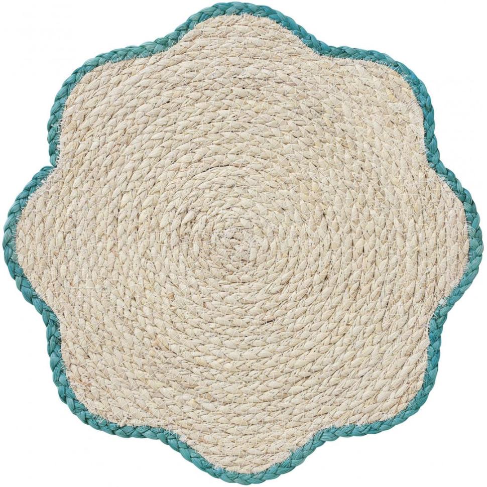 ランチマット　スカラップ　BL