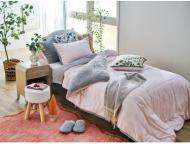 掛ふとんカバー ベアベアふわふわ PI/GY(シングル)