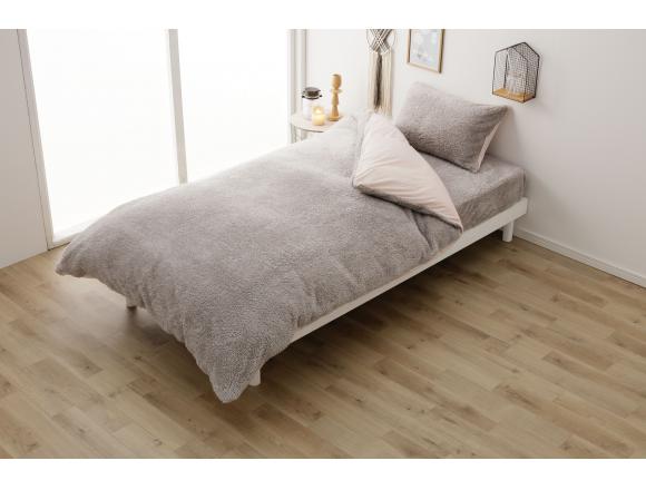 掛ふとんカバー　ベアベアふわふわ　PI/GY(シングル)