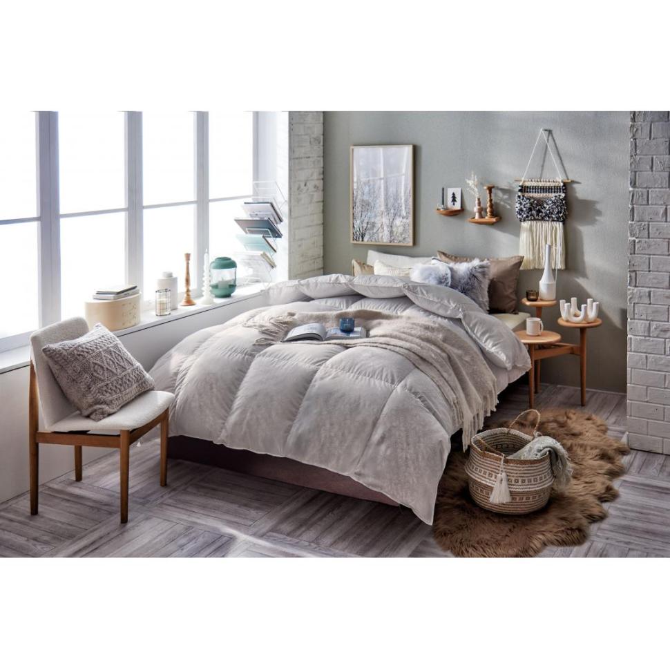 エイラ羽毛掛ふとん　シルバーダウン85%　シングルロング　BE