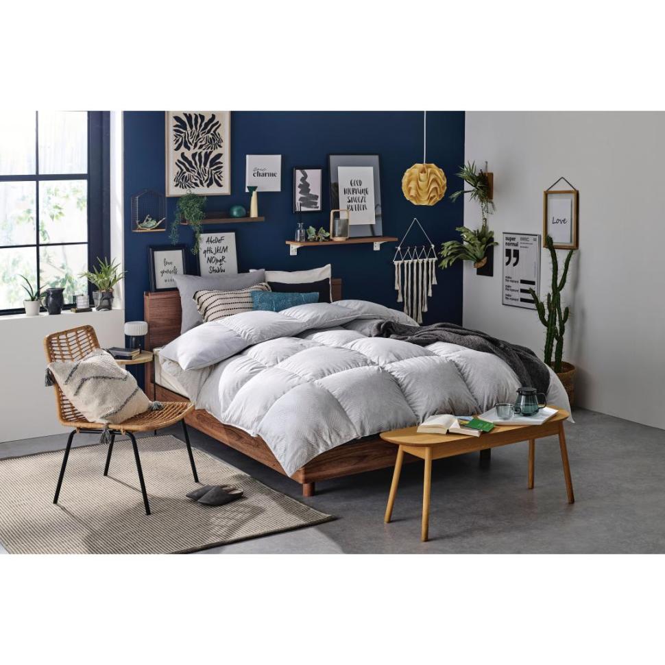 シェーヌ羽毛掛ふとん　フランスシルバーダウン90%　シングルロング