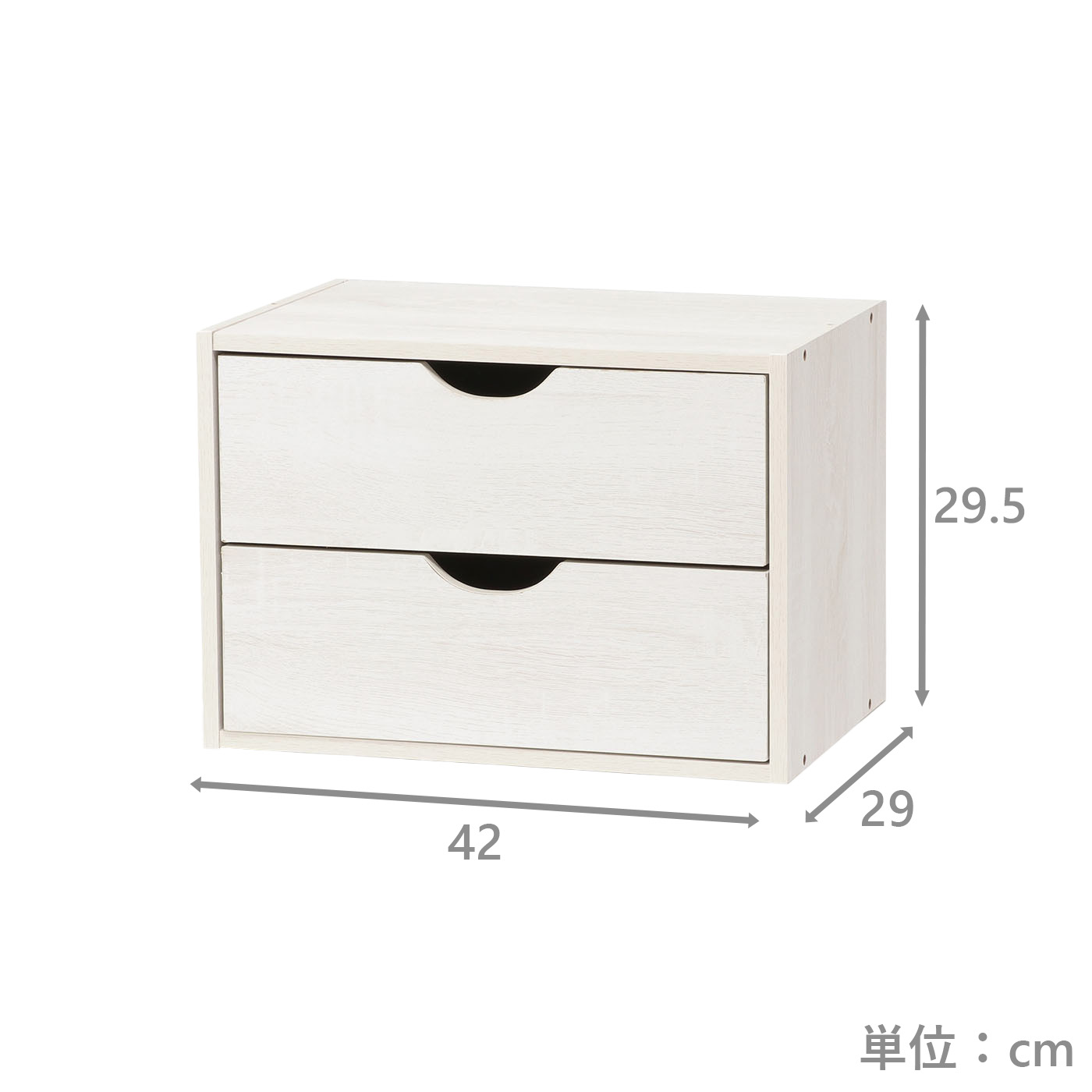 ピタッと収納ボックス　NピタボCH　WHW
