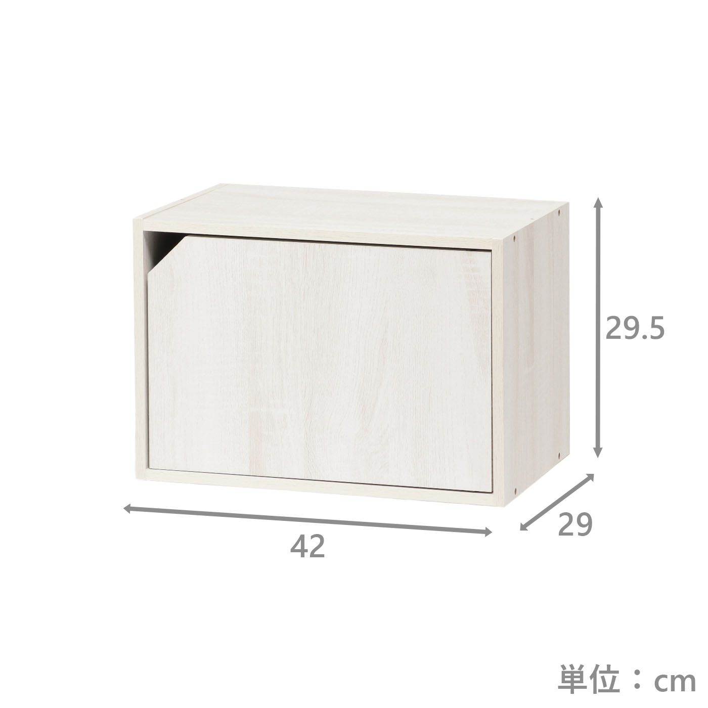 ピタッと収納ボックス　Nピタボ1D　WHW