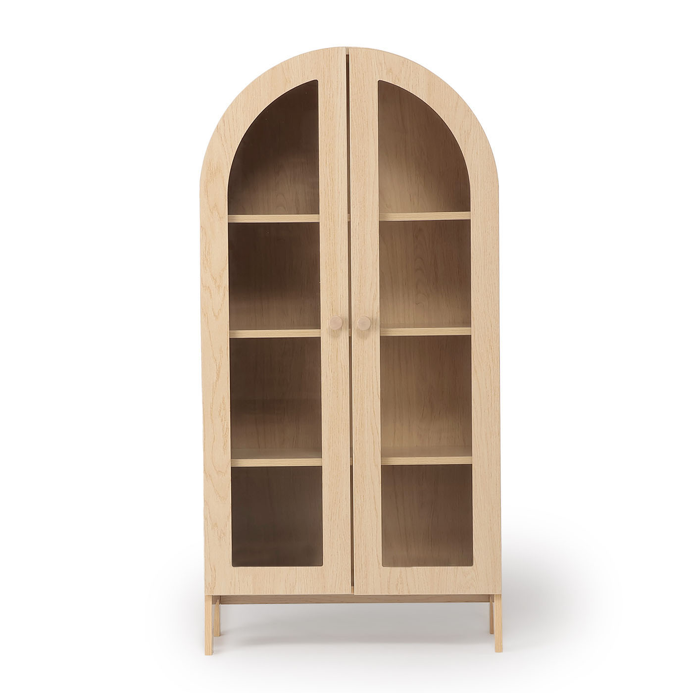 ガラス扉付ウッドキャビネット　NSマリベル60GD