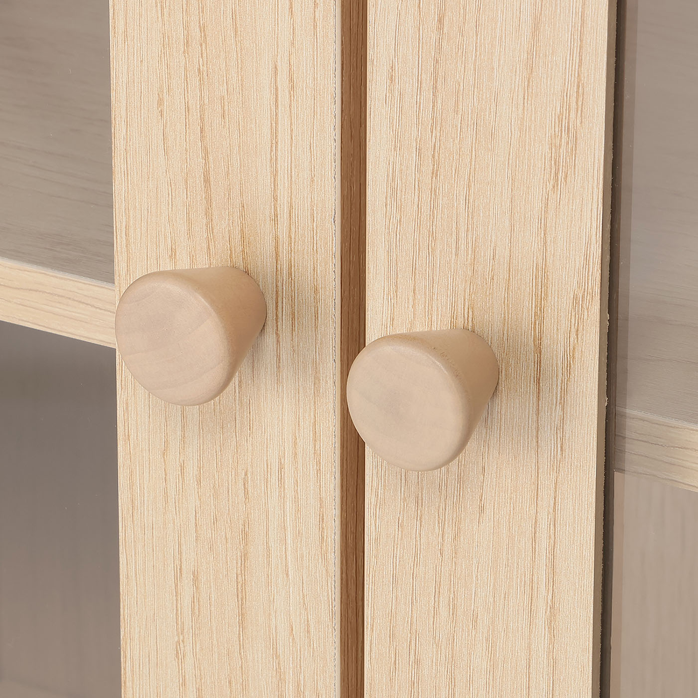 ガラス扉付ウッドキャビネット　NSマリベル60GD