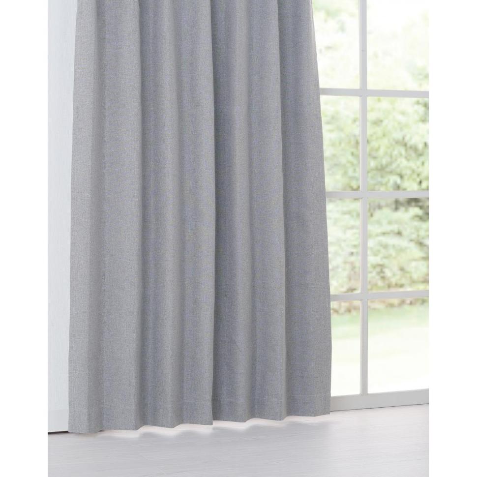 厚地カーテン　ユニバ　100×178　2枚組　GY