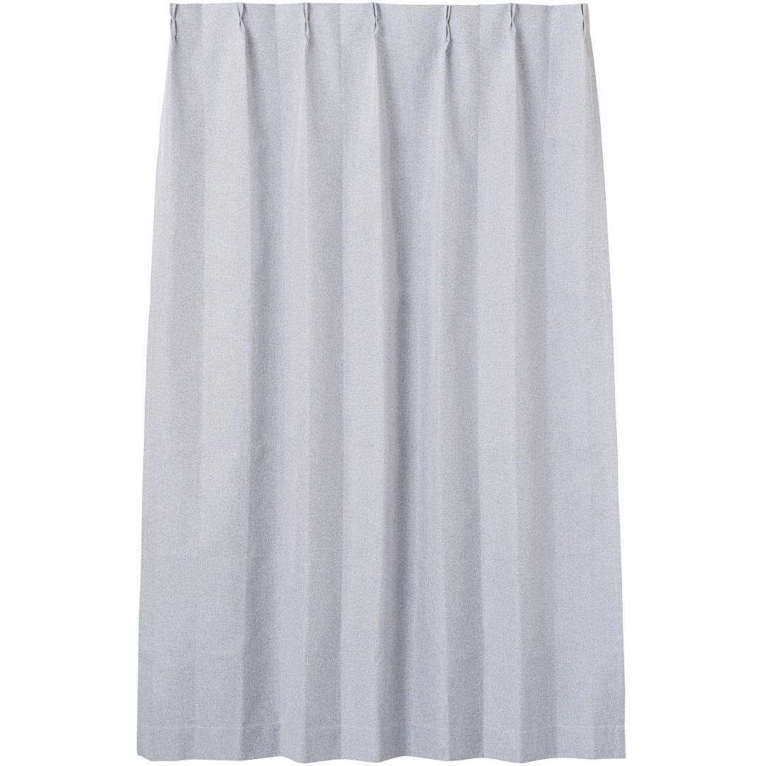 厚地カーテン　ユニバ　100×178　2枚組　WH