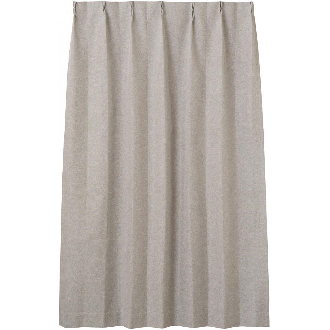 厚地カーテン　ユニバ　100×178　2枚組　BE