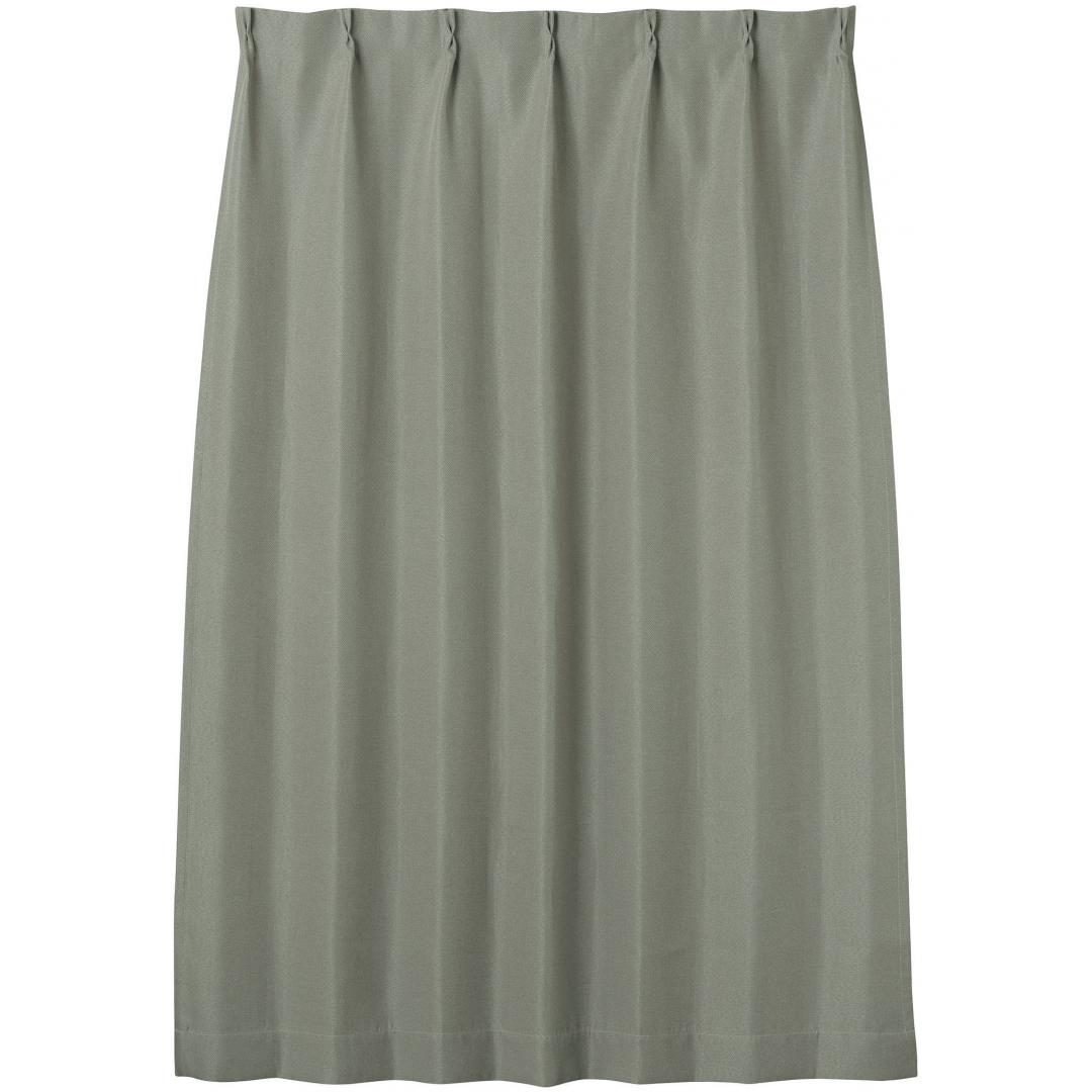 厚地カーテン　カトル　100×178　2枚組　GR