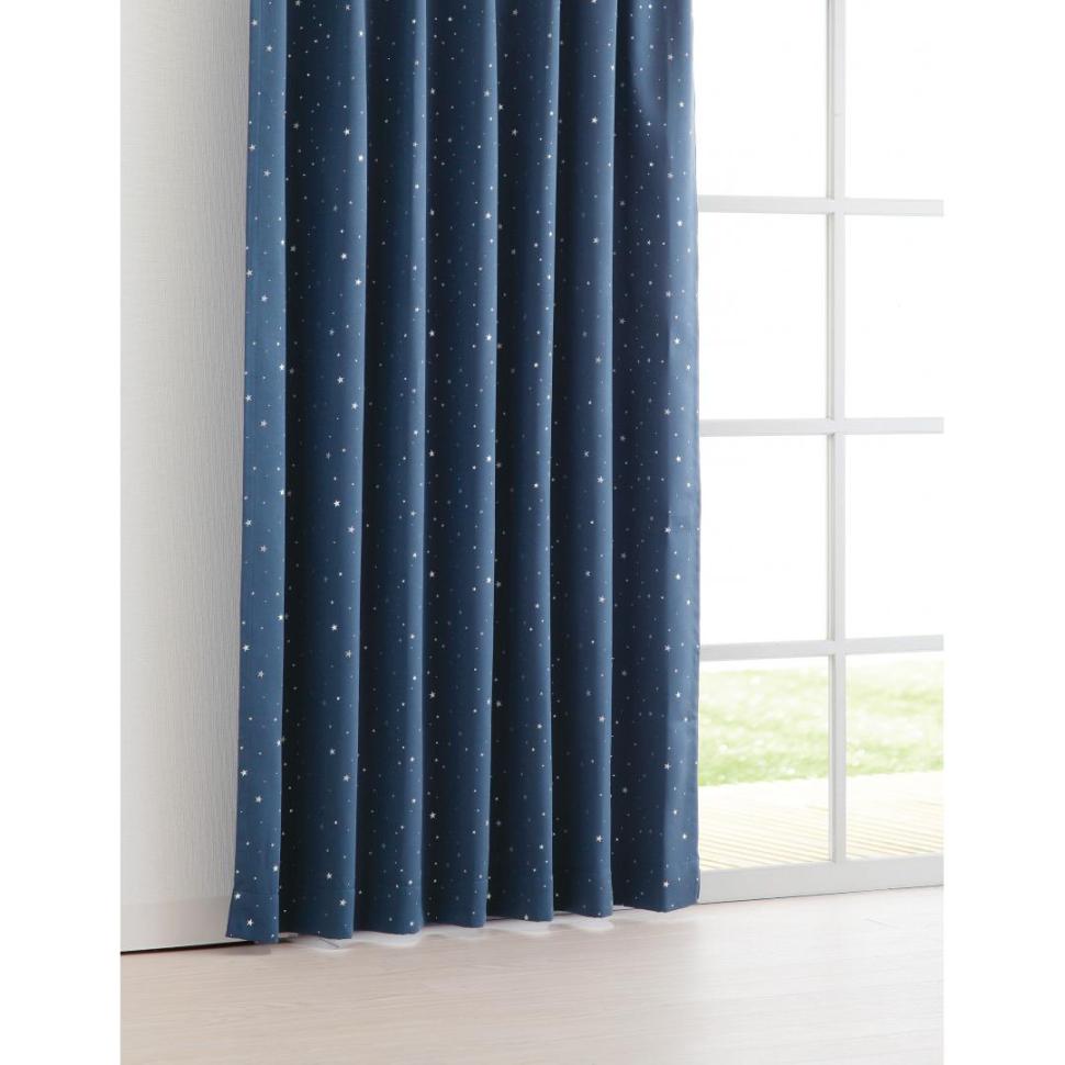 厚地カーテン　エトワール　100×135　2枚組　NV