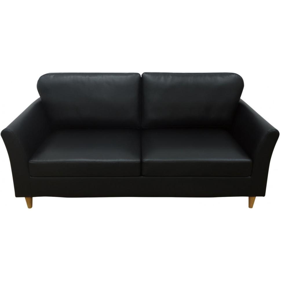 リビングソファ　NFセラ　3P　BK(PVC)