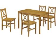 ダイニング5点セット　バスク　BR　(Aタイプ)