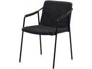 ダイニングチェア　ドミノ肘付　DGY布