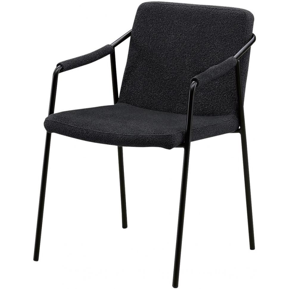 ダイニングチェア　ドミノ肘付　DGY布