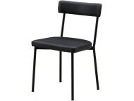 ダイニングチェア　ドミノ　BK・PVC