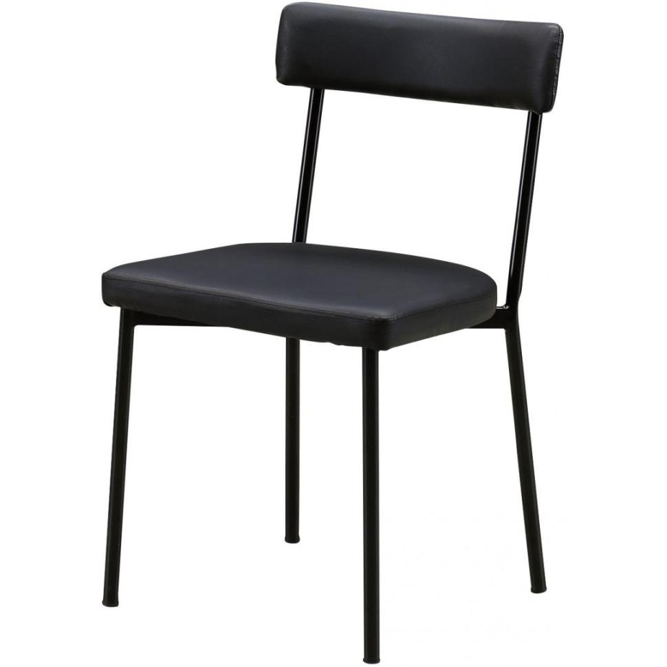 ダイニングチェア　ドミノ　BK・PVC