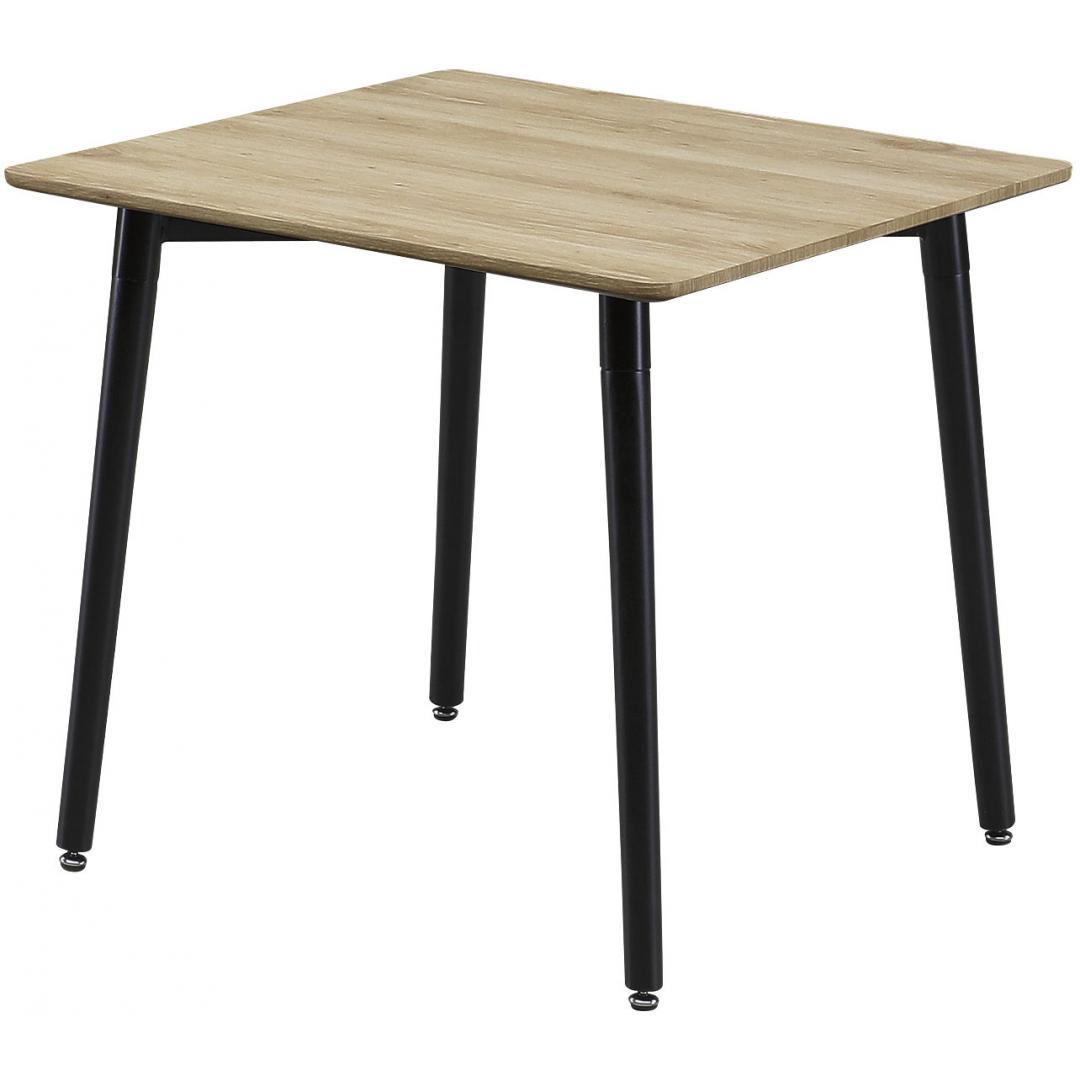 ダイニング3点セット　ドミノ80　NA・BKPVCハイバック