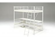 デスク付ベッド　ベイル　ハイベッドデスク　WH/WW