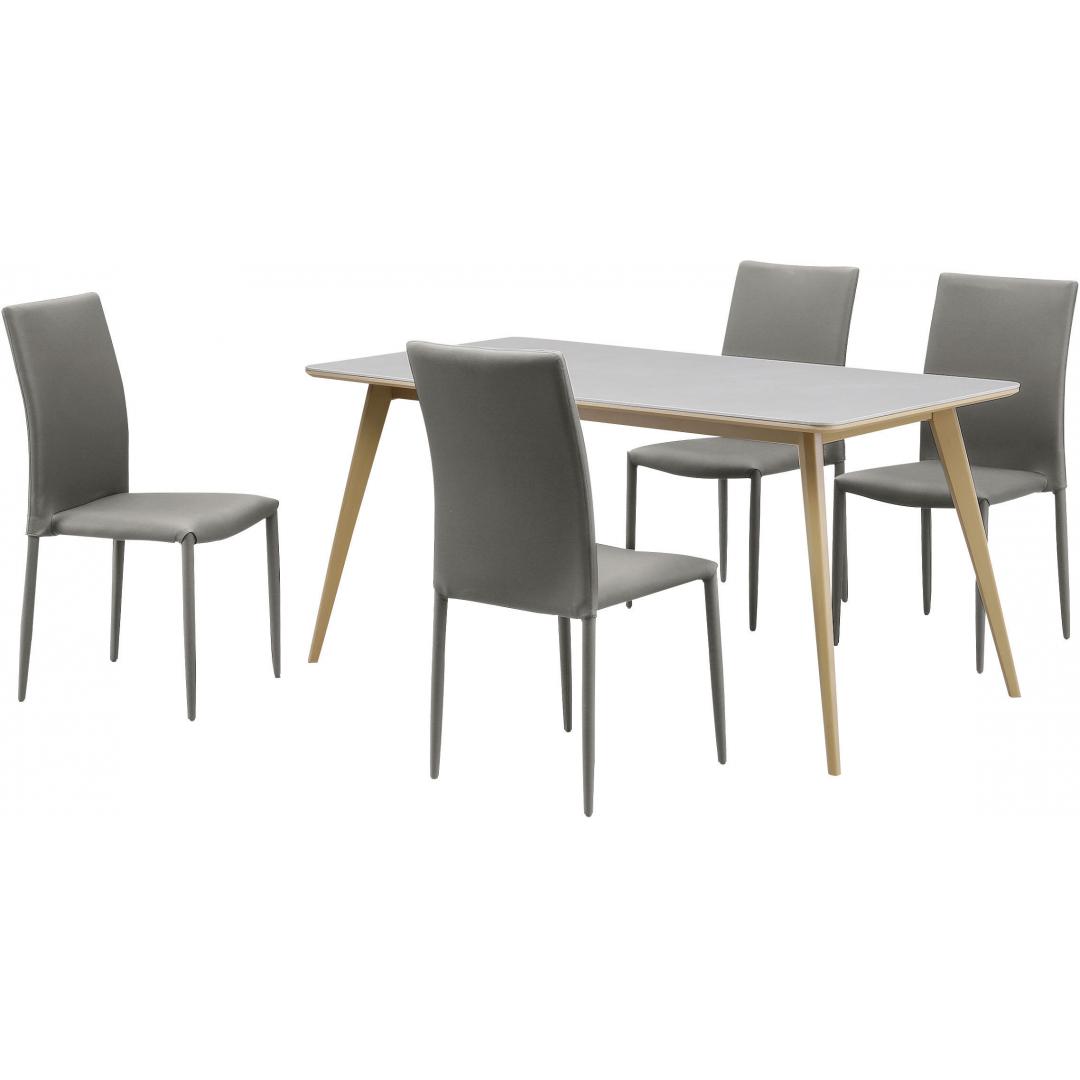 セラミックダイニングテーブル　ダリア150　BE