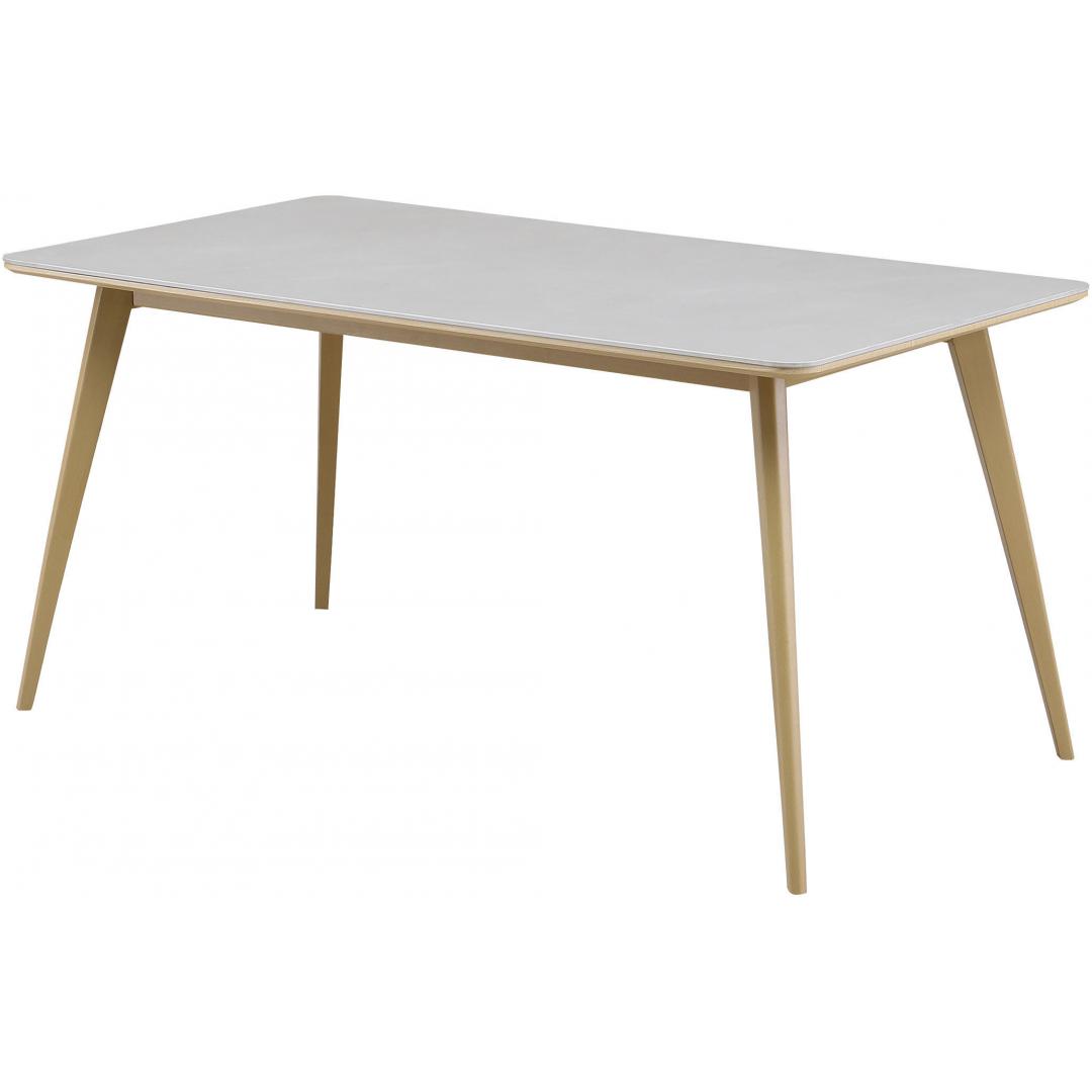 【セラミック天板】ダイニング5点セット　ダリア150　BE/GY