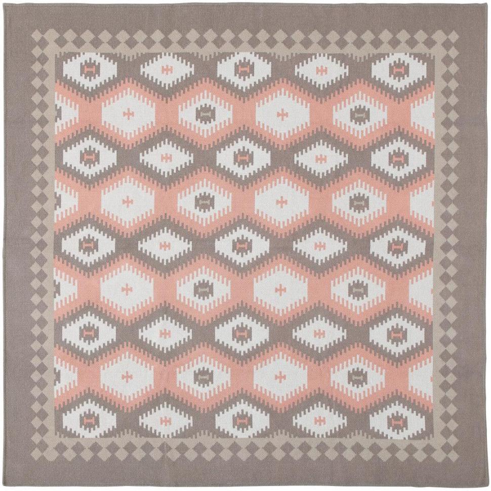 折りたたみラグ　ハラティ　BE(185×185)