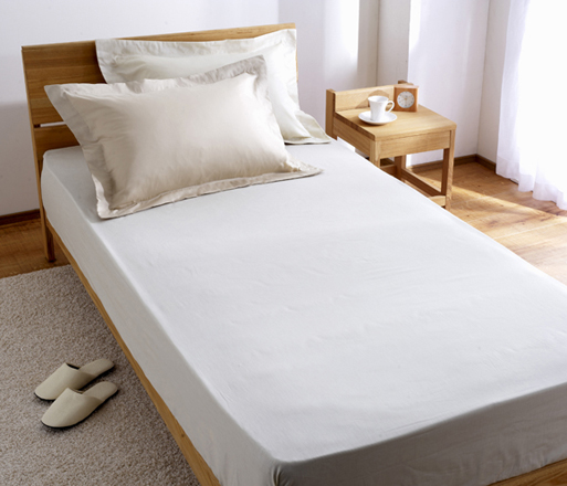 ベッドシーツ　セミダブル　DU‐01　ベージュ1